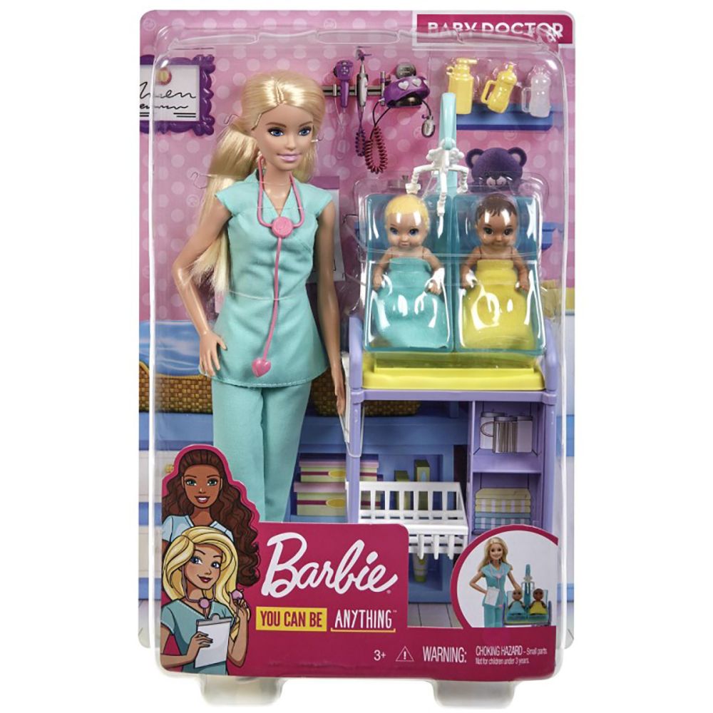 Комплект за игра Barbie, Педиатър, GKH23