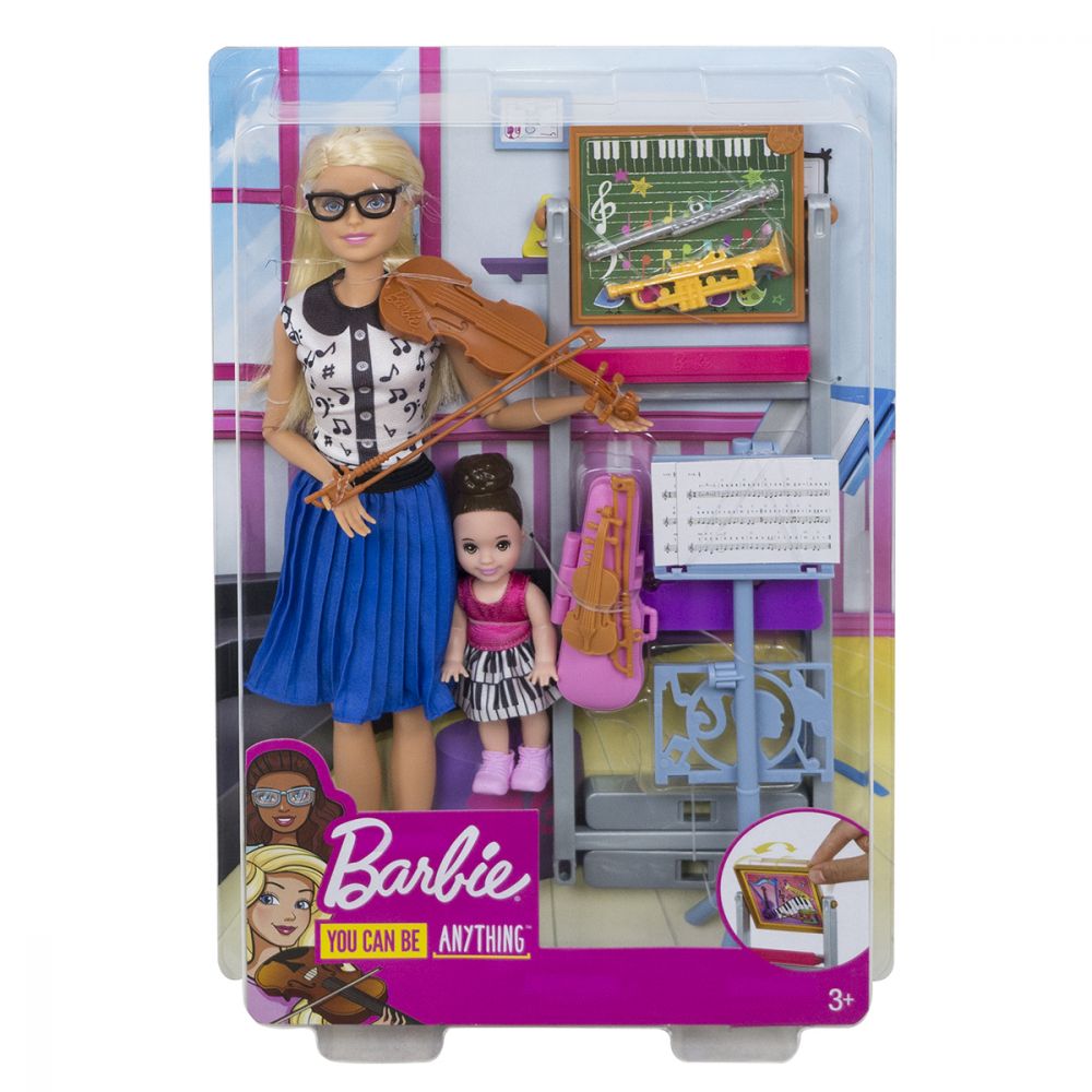 Комплект за игра Barbie, Учител по музика, FXP18