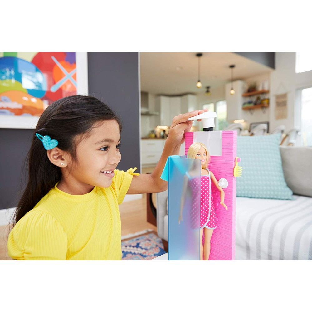 Комплект кукла Barbie с душ аксесоари, FXG51