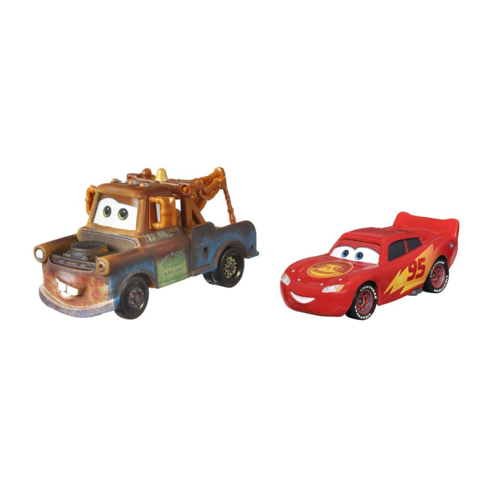 Комплект колички Disney Cars 3, Mcqueen и Mater, 1:55, HLH57