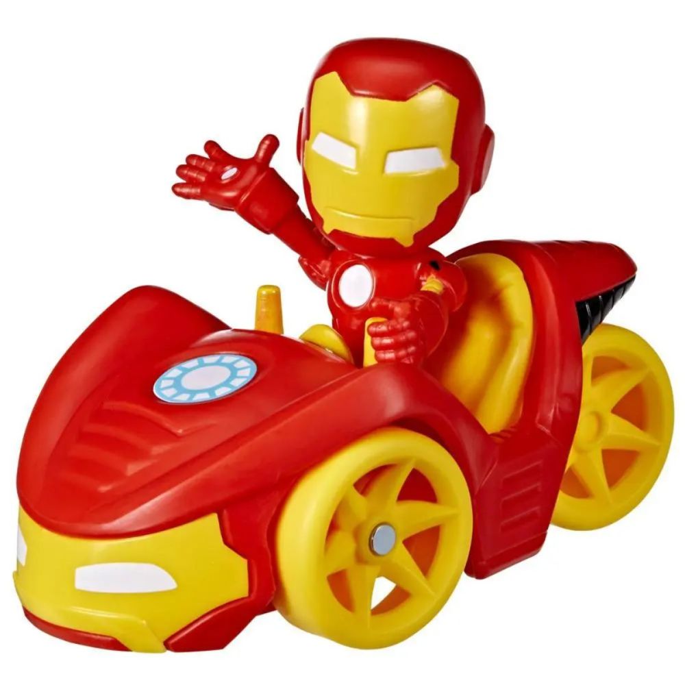 Фигурка с превозно средство, Spidey and his Amazing Friends, Iron Man и Iron Racer, F3992