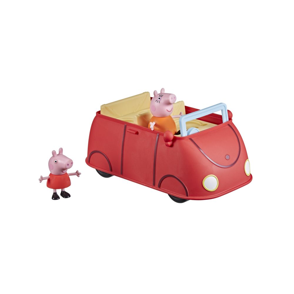 Комплект за игра с две фигурки Peppa Pig, Peppas Family Red Car