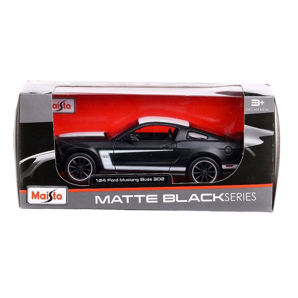 Количка Maisto Ford Mustang Boss 302, 1:24, Матово черно