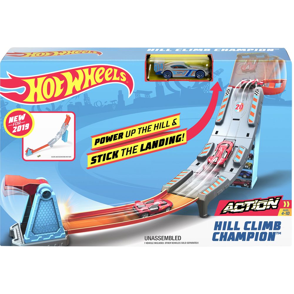 Комплект за игра Писта с препятствия Hot Wheels, Hill Climb Champion GBF83