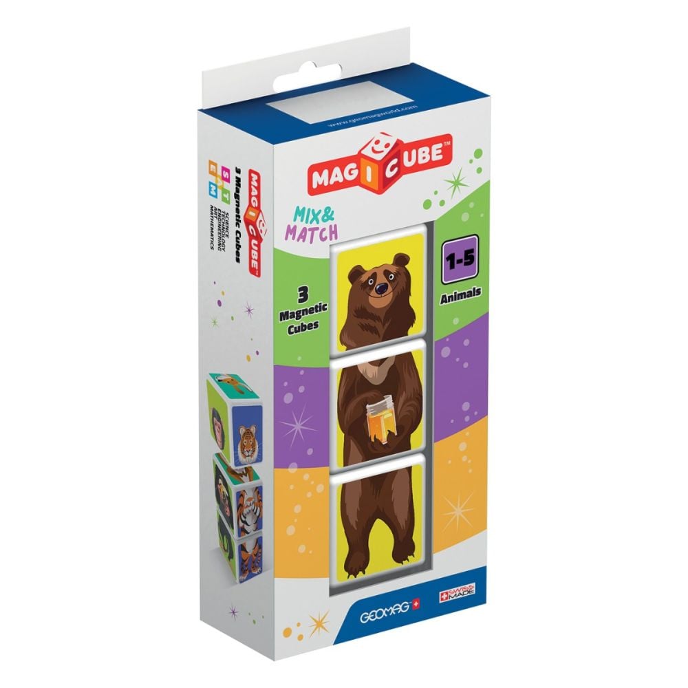 Игра с магнитна конструкция Magic Cube, People Animals