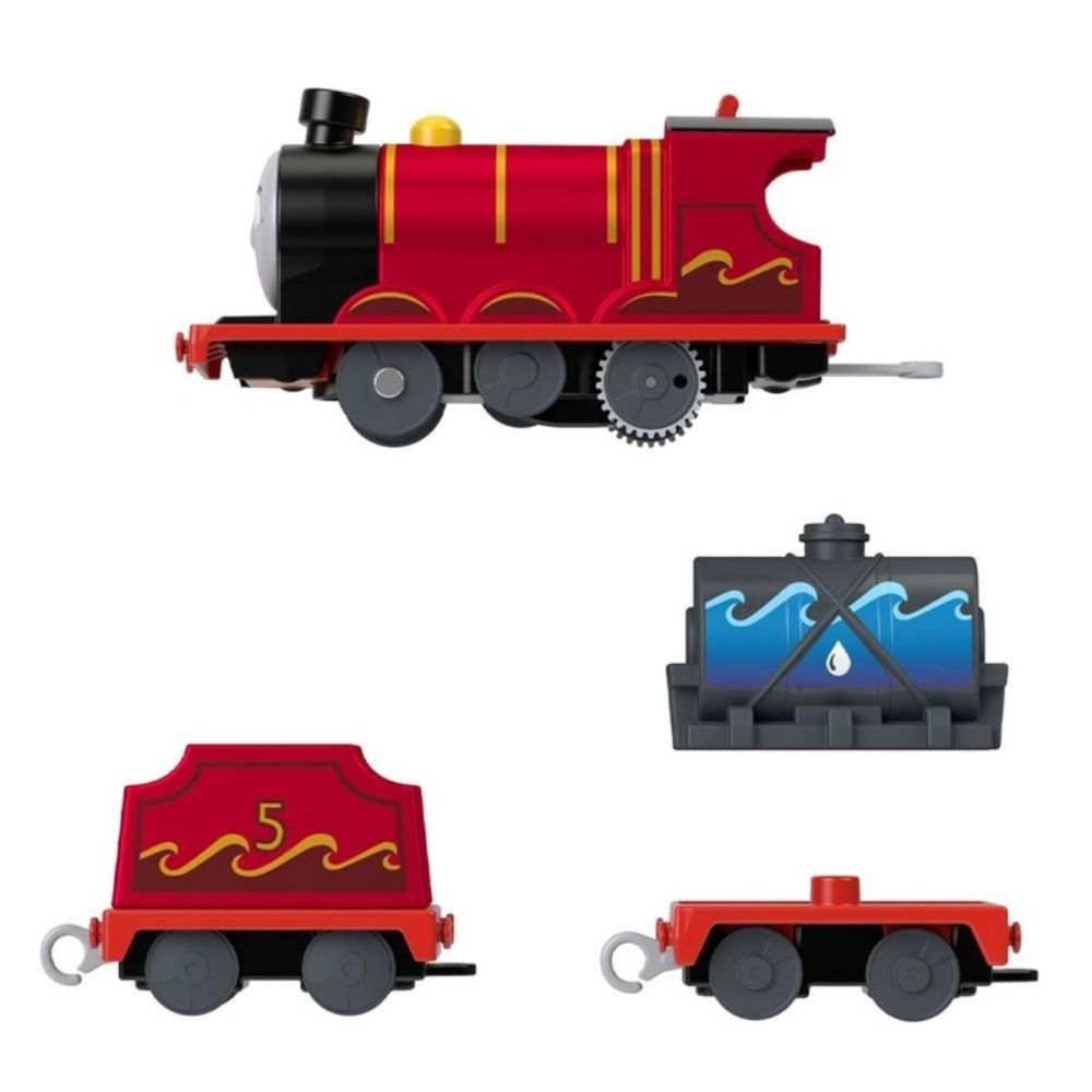 Моторизиран локомотив с 2 вагона, Thomas and Friends, Splash Tank James, HNN07