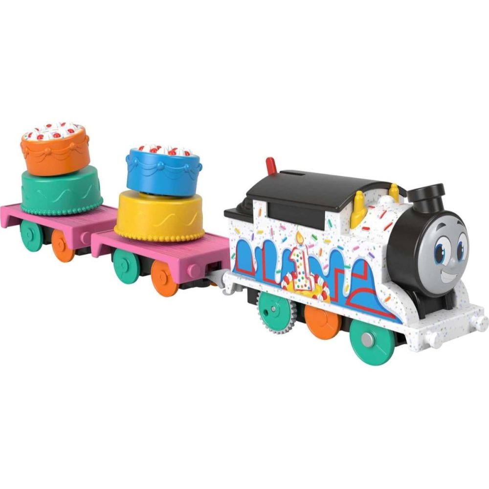 Моторизиран локомотив с 2 вагона, Thomas and Friends, Wobbly Cake Thomas, HTN31