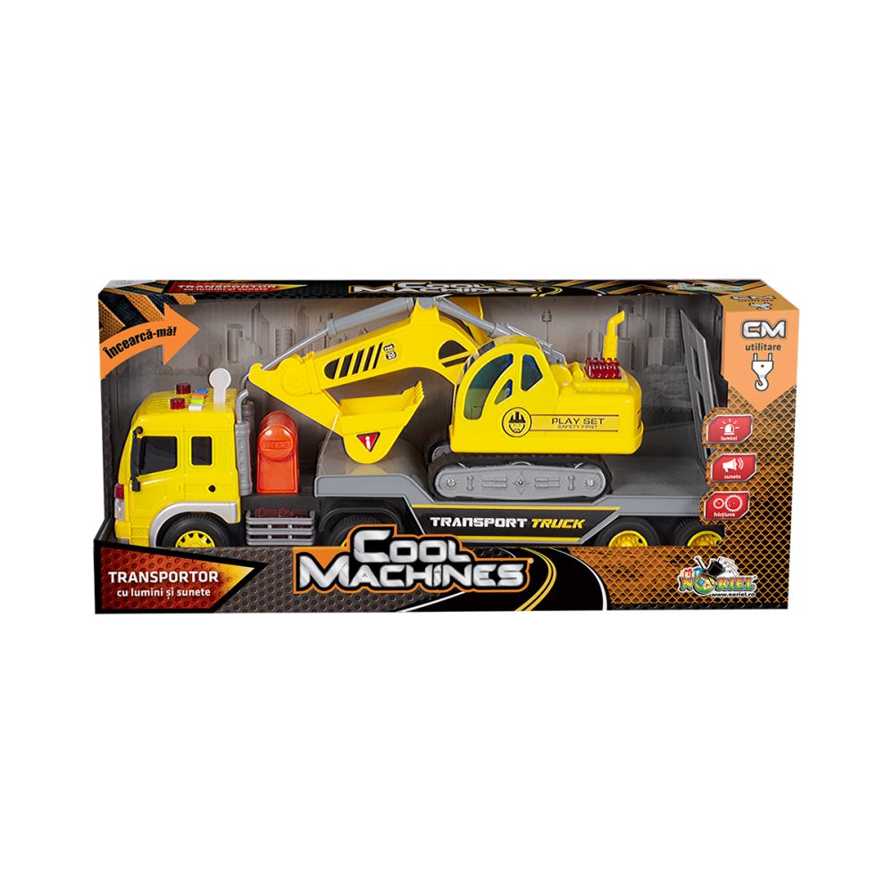Камион с багер със светлини и звуци Cool Machines