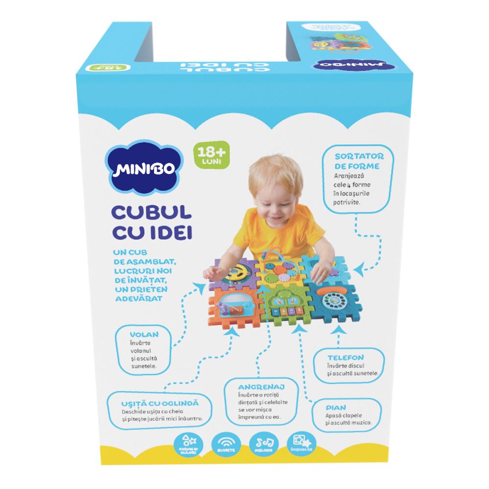 Бебешка играчка, Кубче с идеи, Minibo