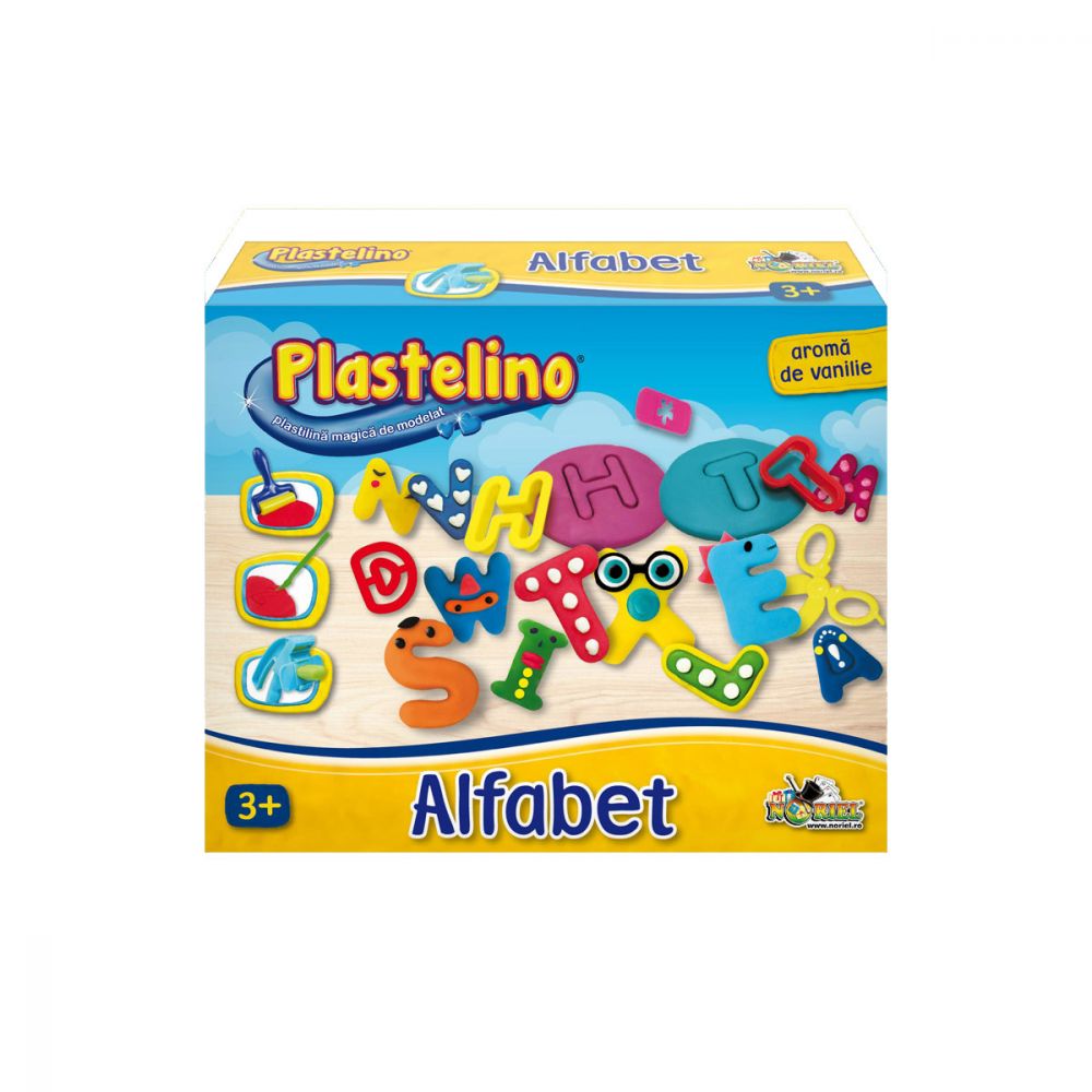 Комплект за моделиране Plastelino - Пластилинова азбука
