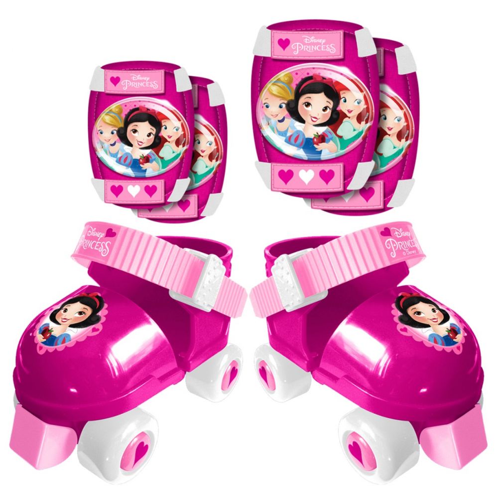 Комплект ролкови кънки и аксесоари за защита Disney Princess