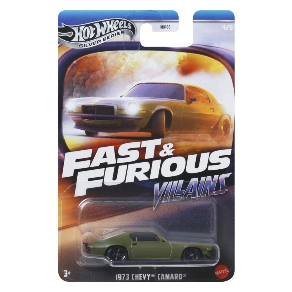 Количка Fast and Furious, Hot Wheels, 1973 Chevrolet Camaro, JBY37