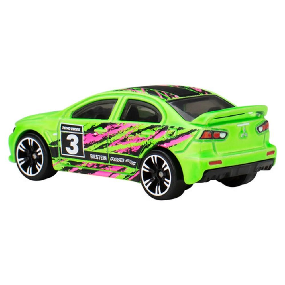 Метална количка, Hot Wheels, Neon Speeders, 2008 Mitsubishi Lancer Evolution, JCB02