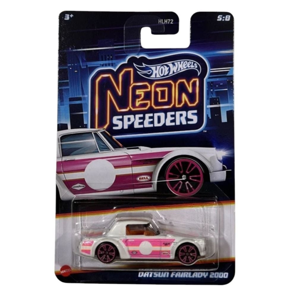 Метална количка, Hot Wheels, Neon Speeders, Datsun Fairlady 2000, JCB04