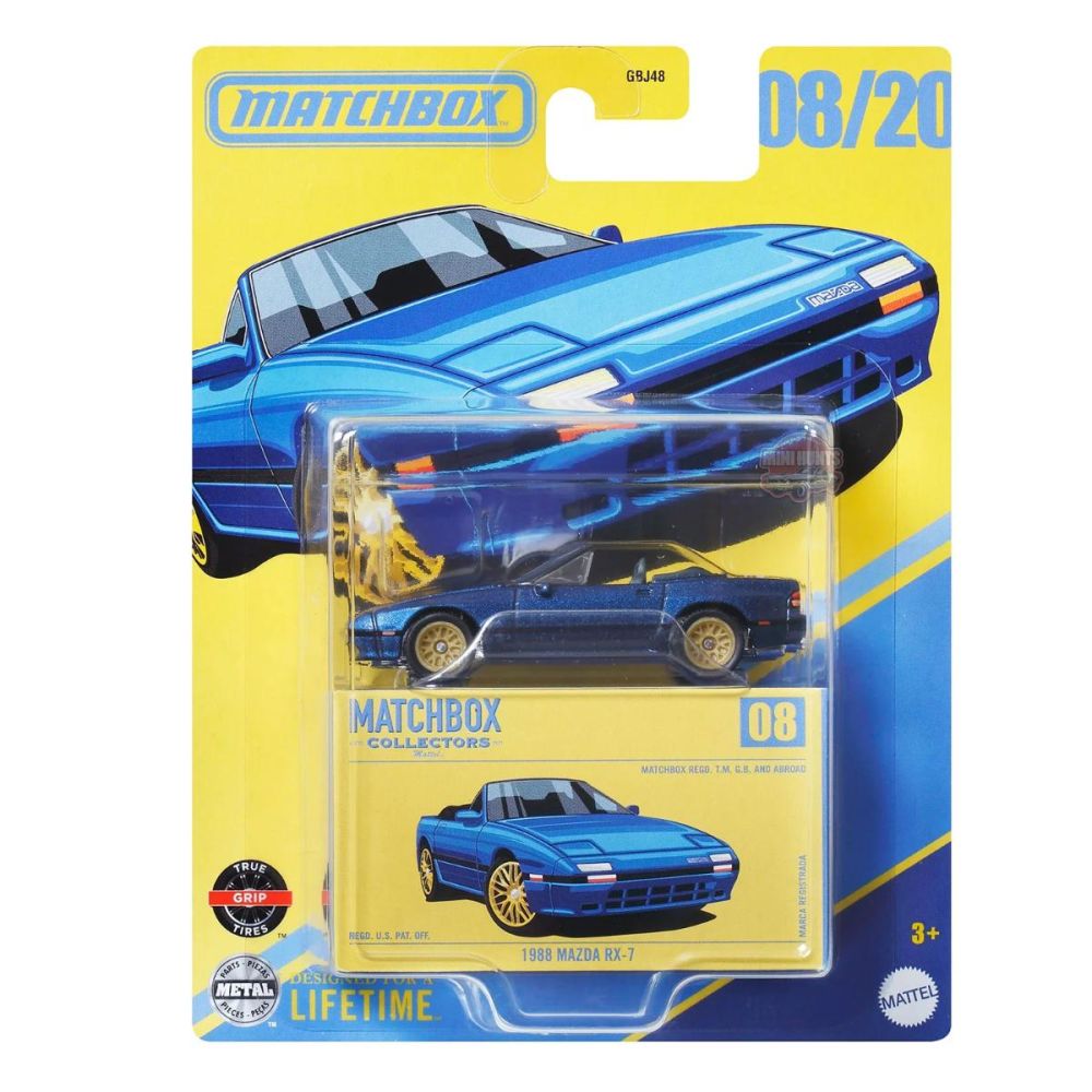 Метална количка, Matchbox, 1988 Mazda RX-7, JCL41