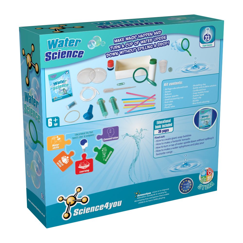 Образователна игра Science4you, комплект експерименти с вода