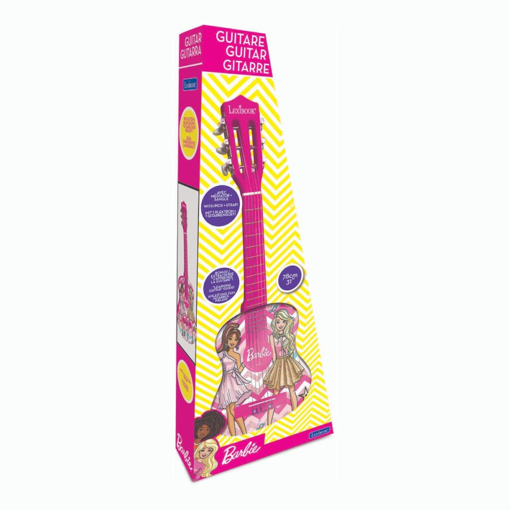 Дървена акустична китара Rock's Royals Barbie, 78 см
