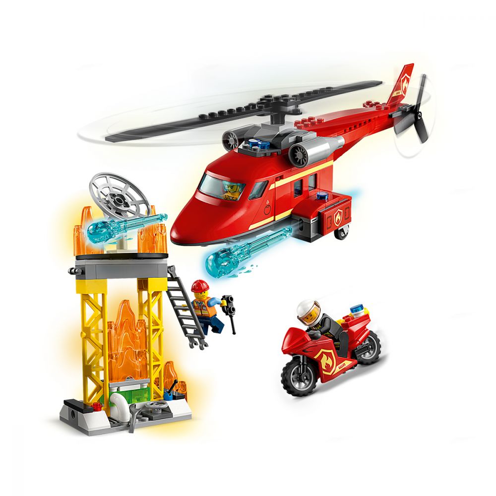 LEGO® City - Спасителен пожарникарски хеликоптер (60281)