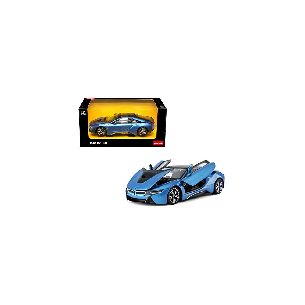 Количка с дистанционно BMW i8 Rastar, 1:14, Синя
