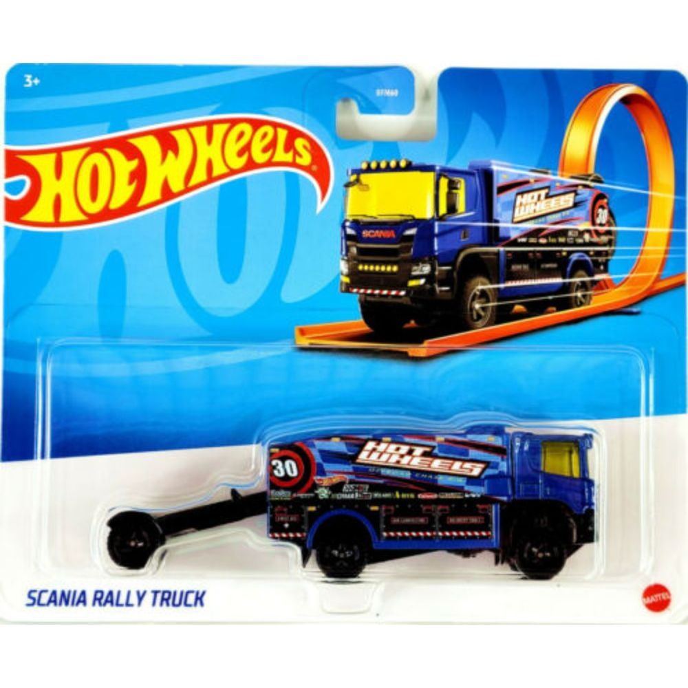 Количка Hot Wheels, Track Stars, Scania Rally Truck