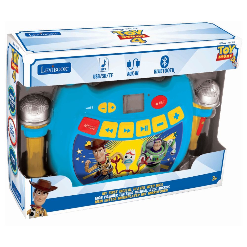 Моето първо преносимо Караоке с 2 микрофона Toys Story 4
