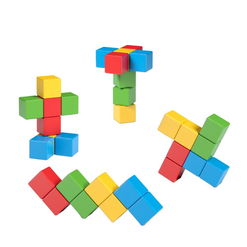 Строителна игра Geomag, Magnetic Magic Cube, 8 части