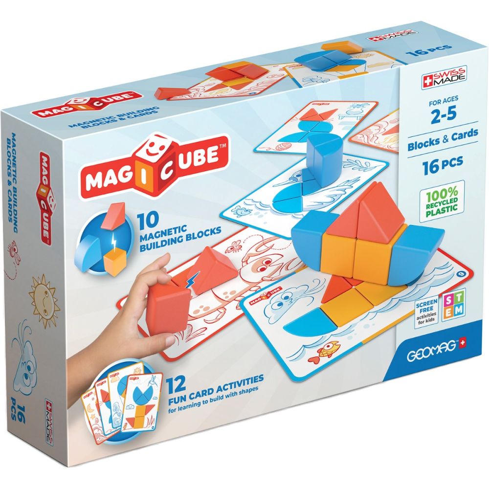 Строителна игра Geomag, Magnetic Magic Blocks, 16 части