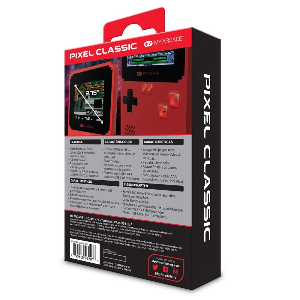 Ретро преносима конзола с 308 игри, My Arcade, Pixel Classic