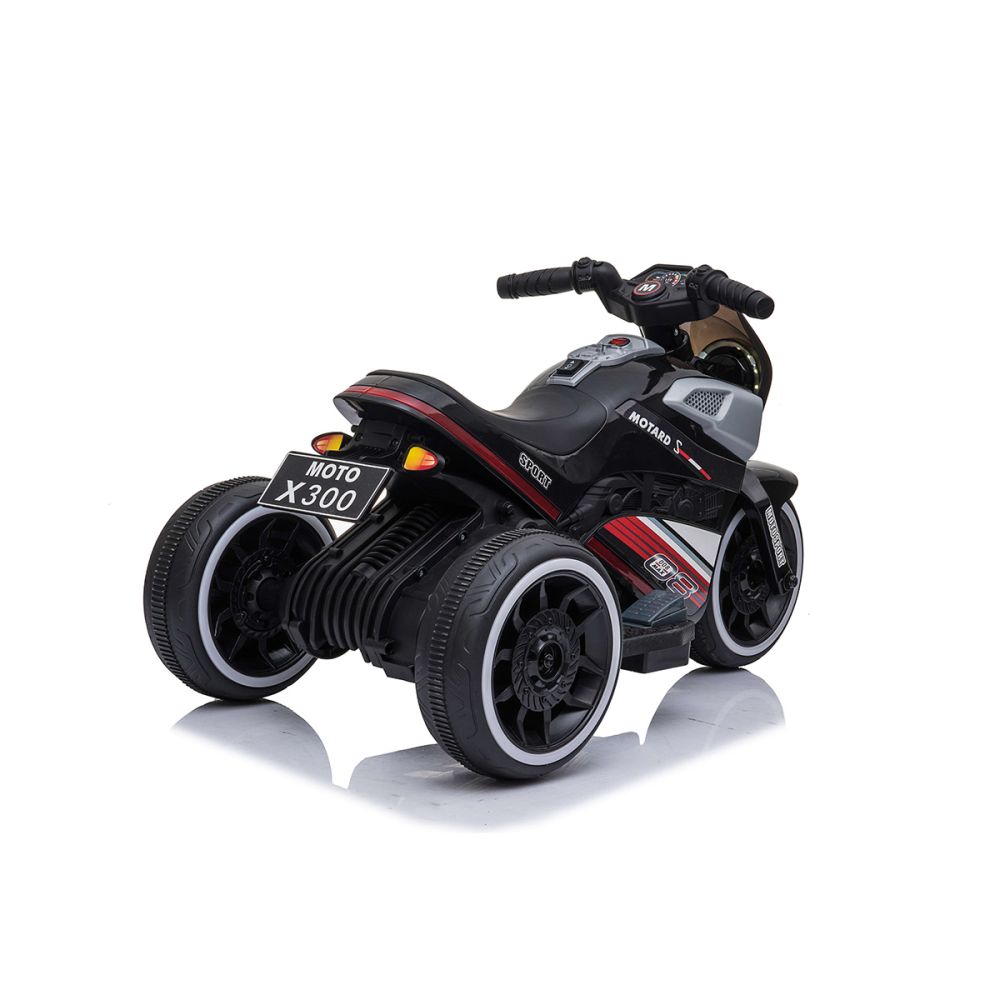 Електрически мотоциклет, 6V, Черен