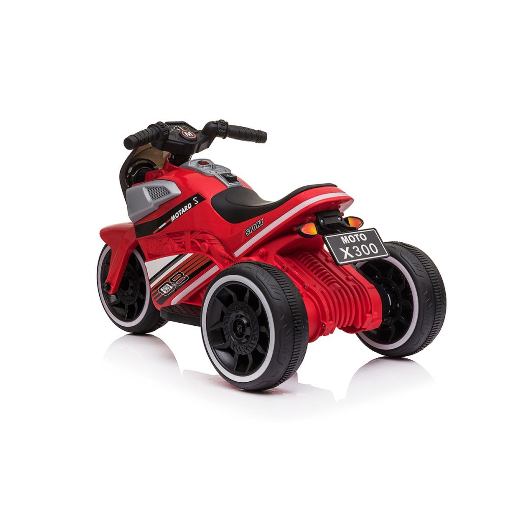 Електрически мотоциклет, 6V, Червен