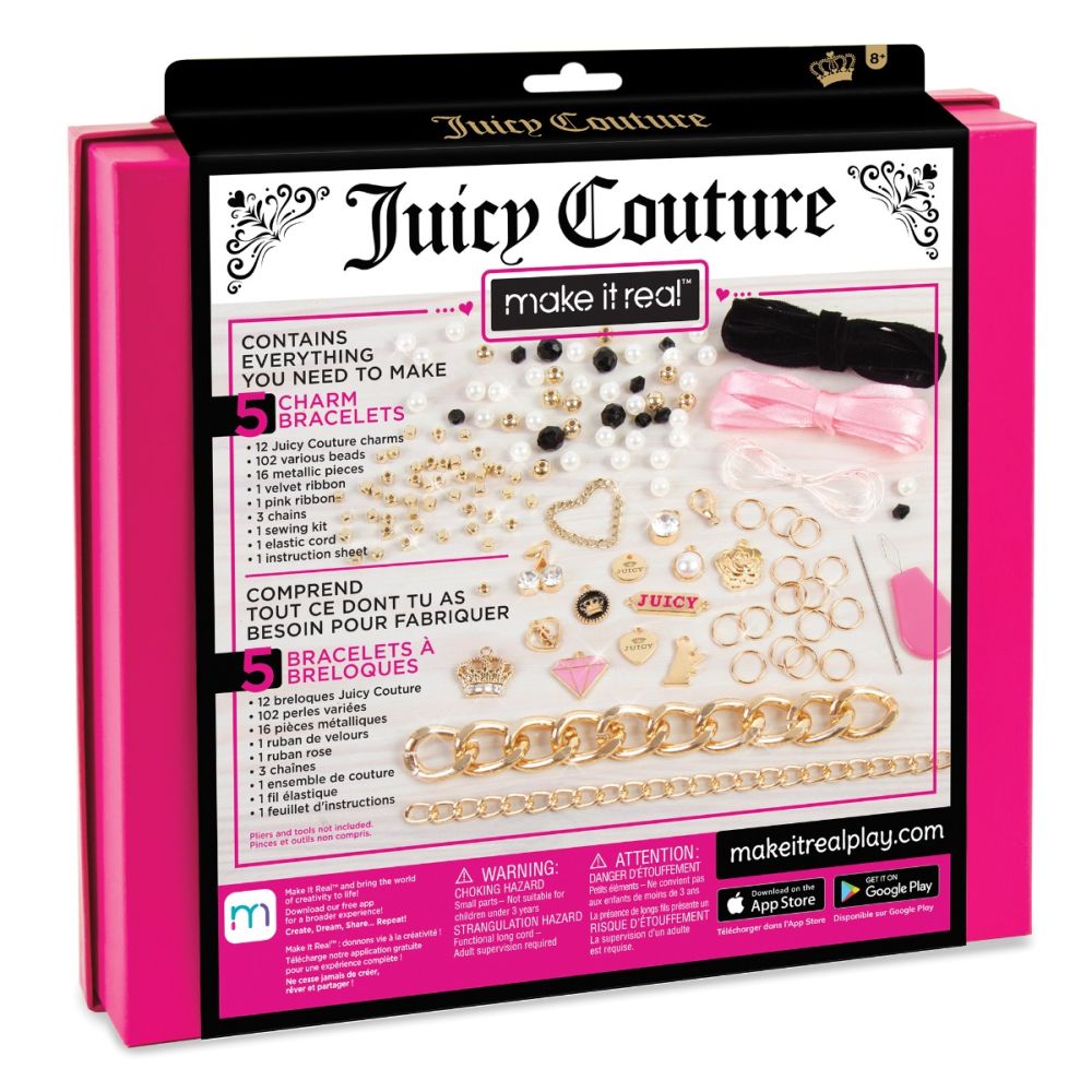 Комплект гривни Juicy Couture Chains and Charms, Make It Real, 138 части