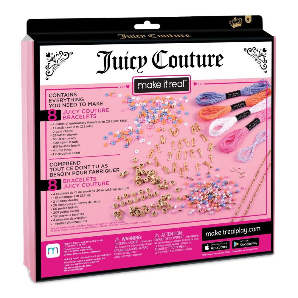 Комплект гривни Juicy Couture Love Letters, Make It Real, 563 части