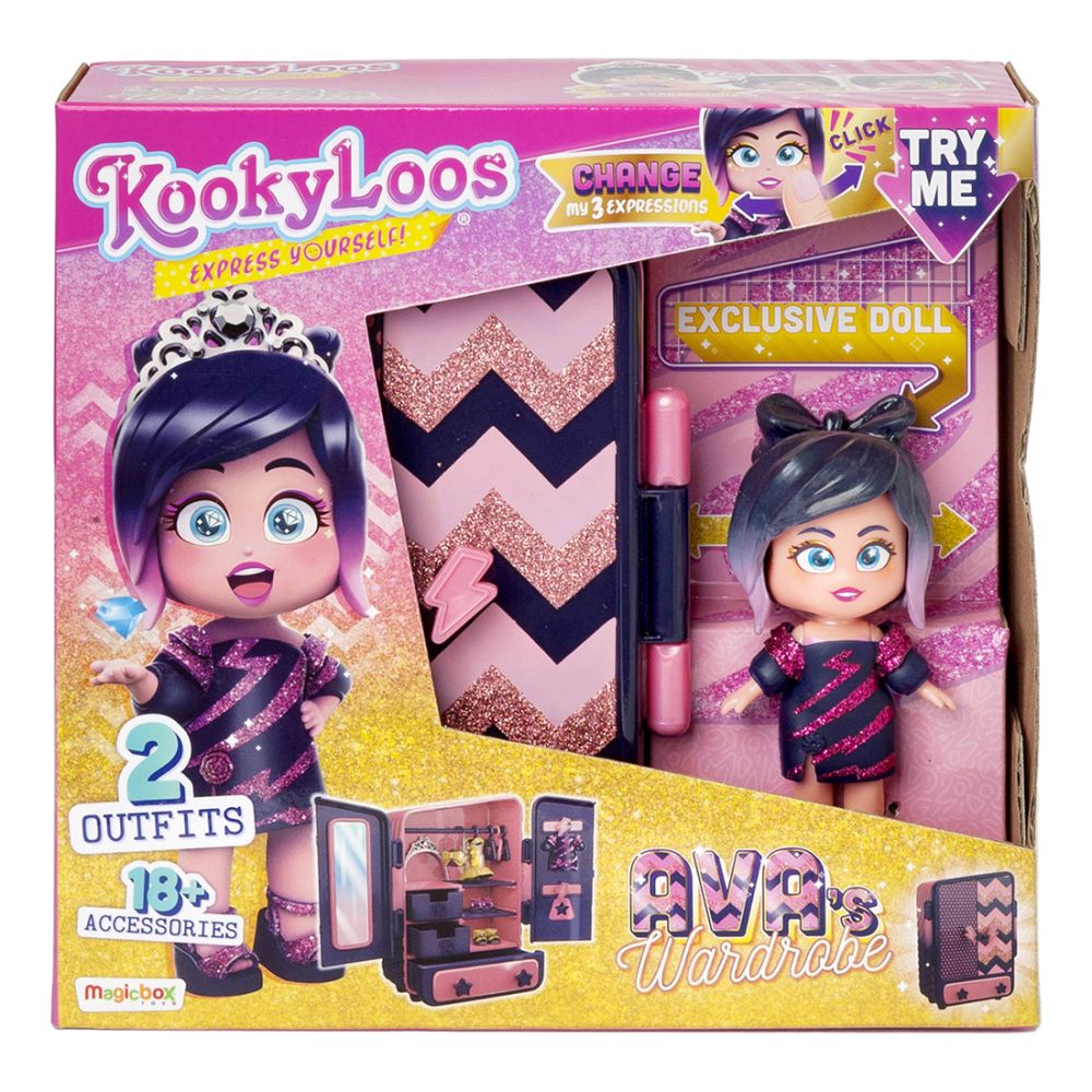 Комплект за игра, Kookyloos, Гардеробът на Ава | Toyzz Shop