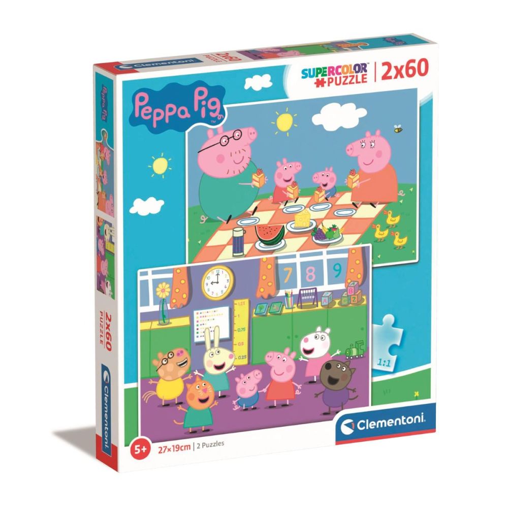 Пъзел Clementoni Peppa Pig, 2 x 60 части