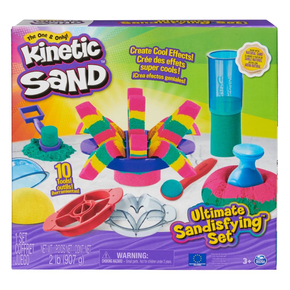 Комплект за игра с пясък и 10 формички за моделиране, Kinetic Sand, 20142634