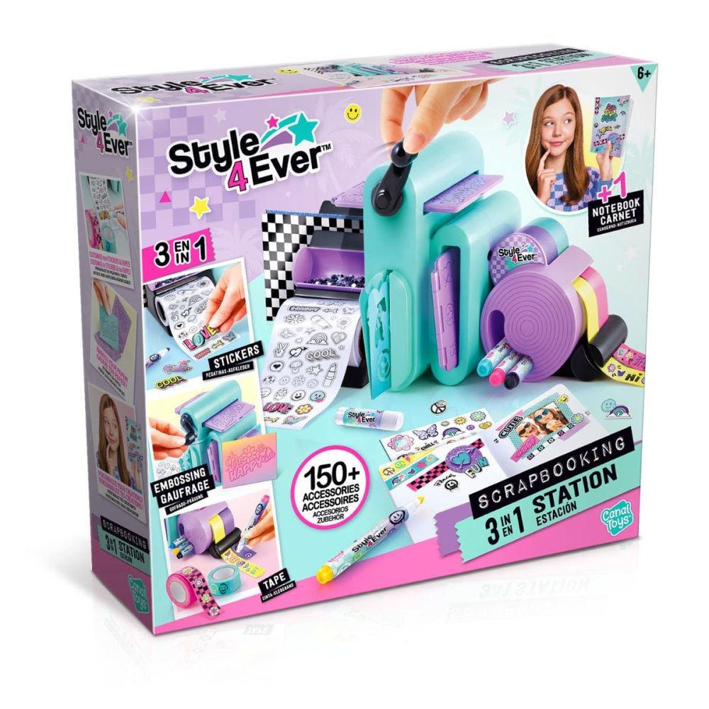 Креативен комплект 3 в 1, Style 4 Ever, Scrapbooking, 150 аксесоара