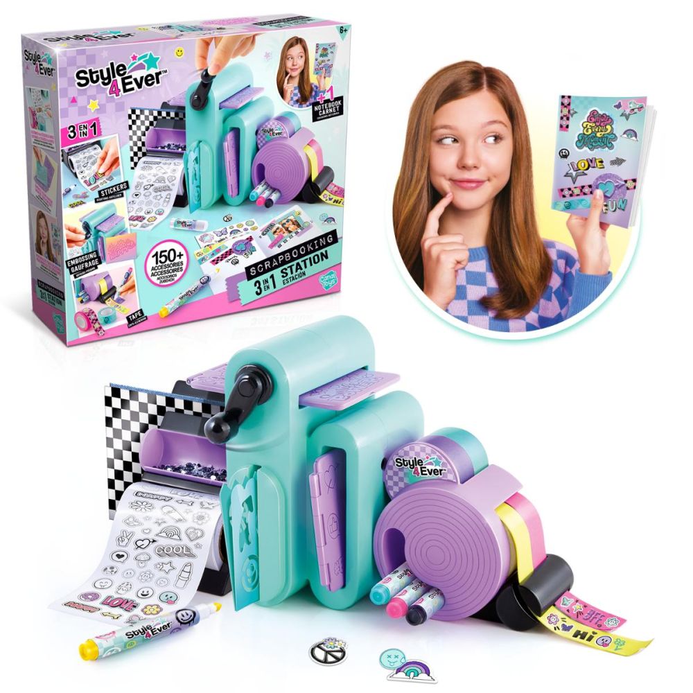 Креативен комплект 3 в 1, Style 4 Ever, Scrapbooking, 150 аксесоара