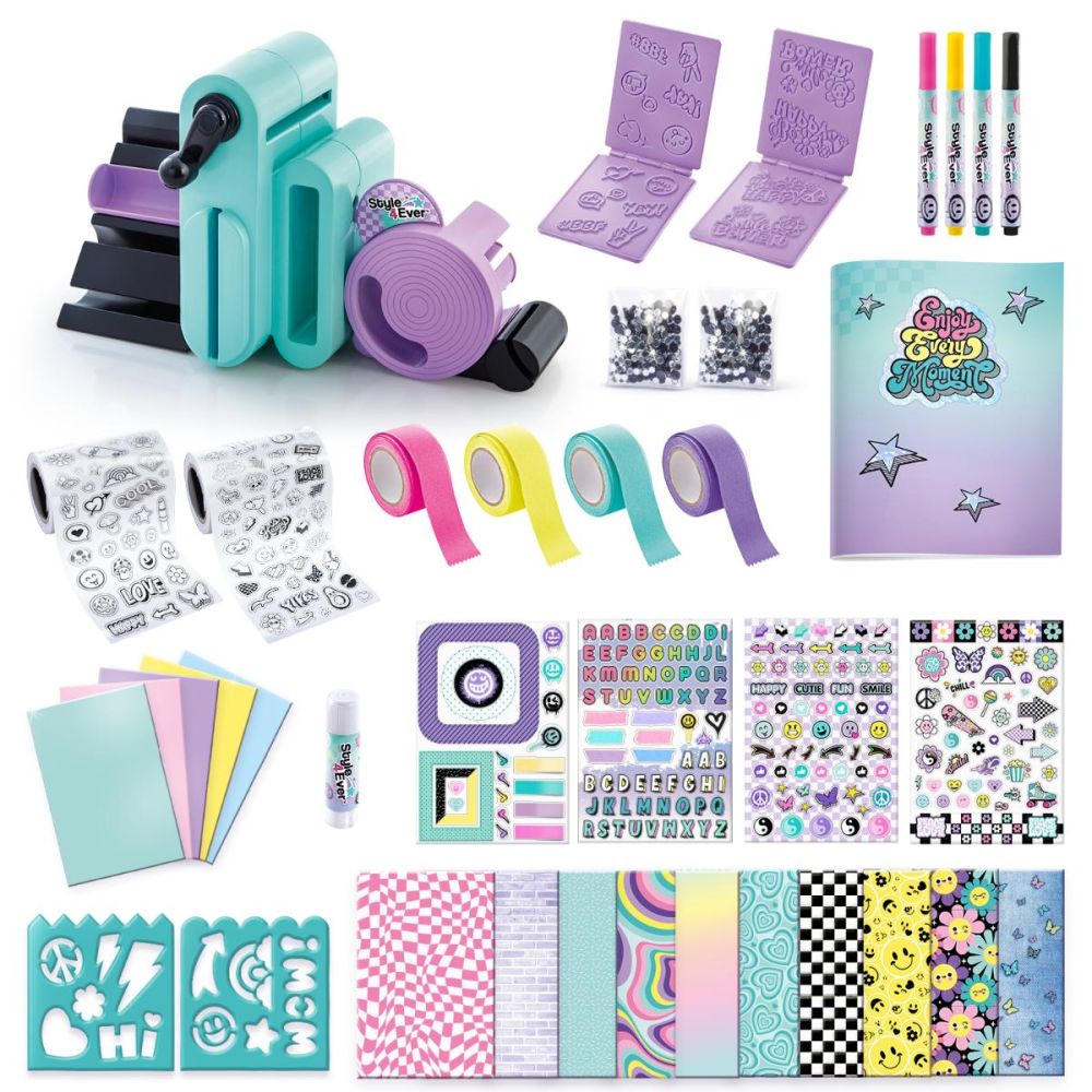 Креативен комплект 3 в 1, Style 4 Ever, Scrapbooking, 150 аксесоара