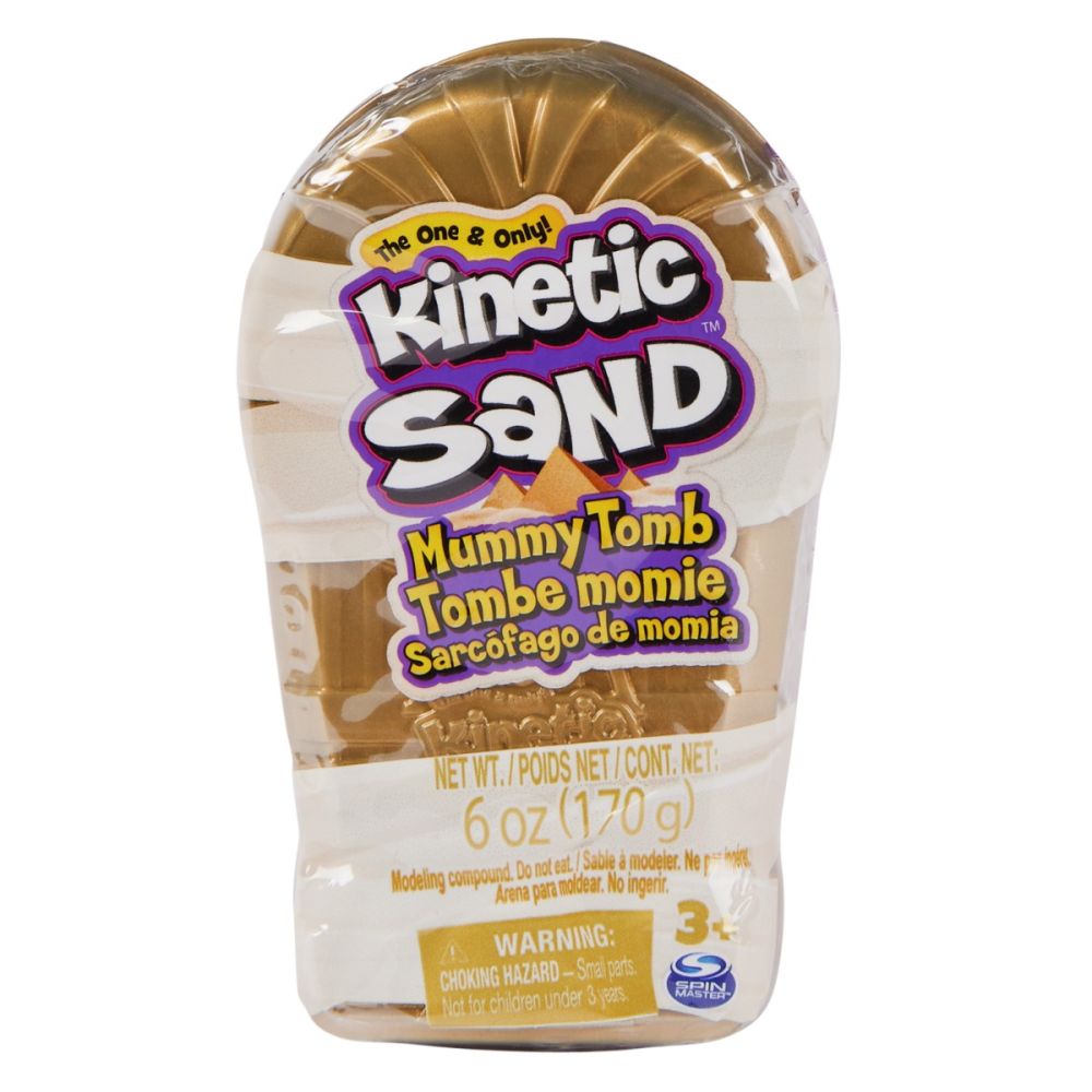 Комплект за игра с пясък и формички, Kinetic Sand, Mummy Tomb, 20138825