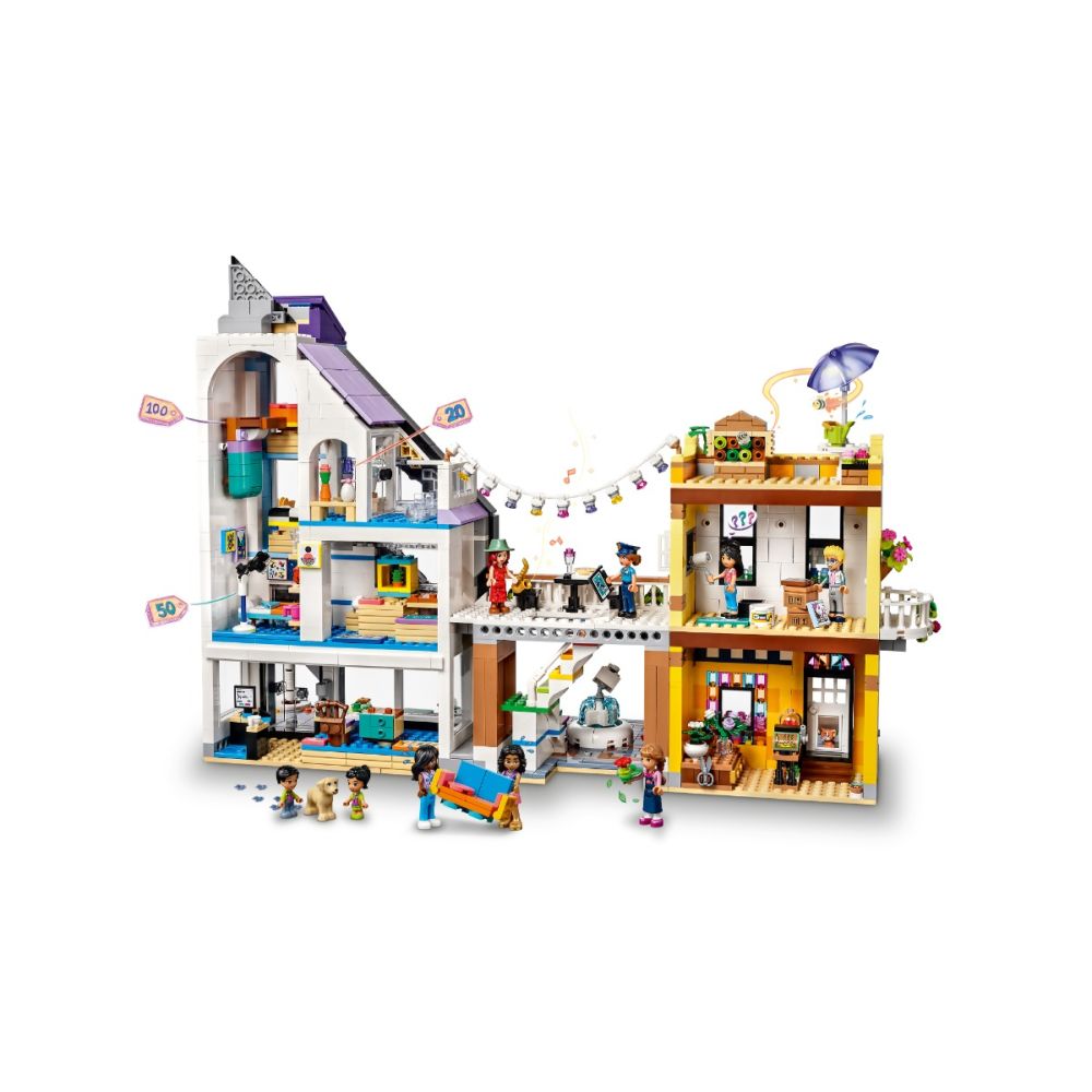 LEGO® Friends - Магазини за мода и цветя в центъра (41732)