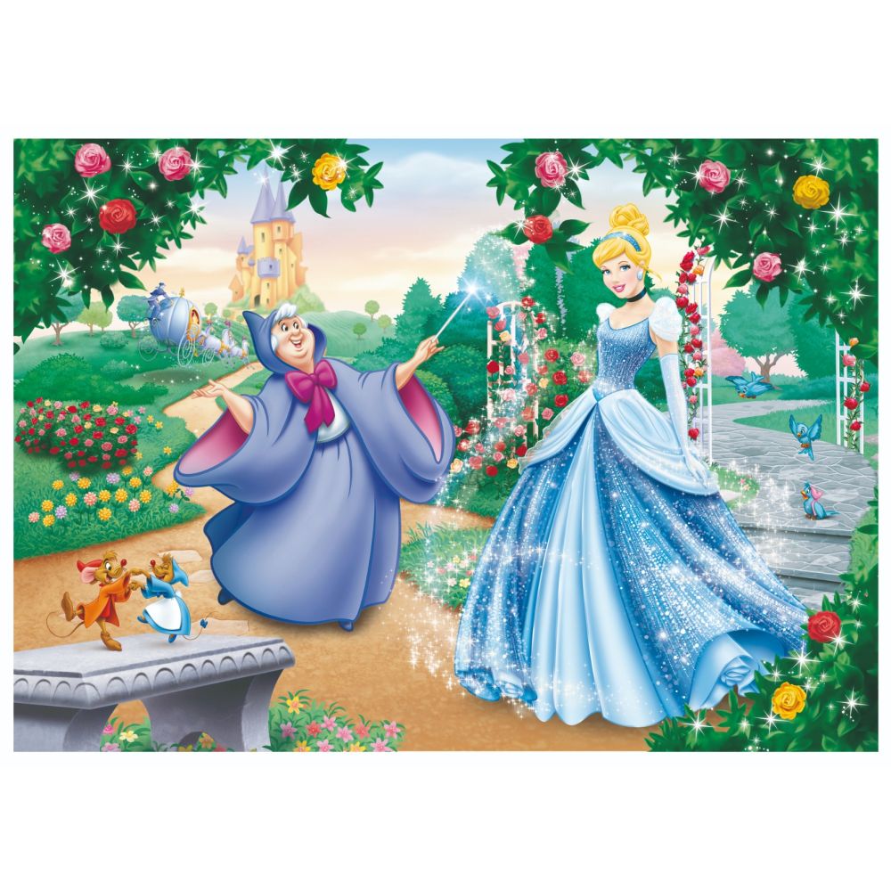 Пъзел за под 2 в 1 Lisciani Disney Princess, Пепеляшка, Maxi, 150 части