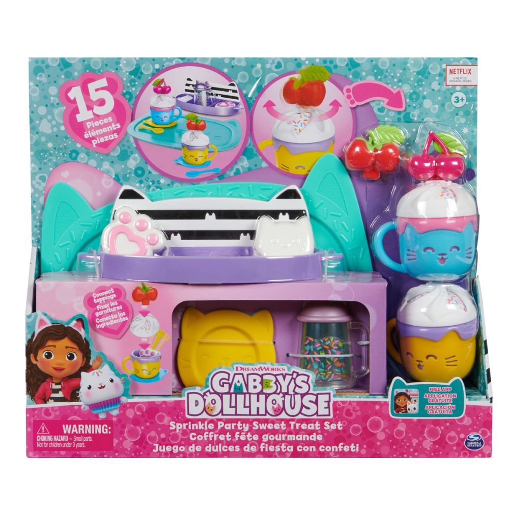 Комплект за игра Gabbys Dollhouse, Sprinkle Party, 20142391