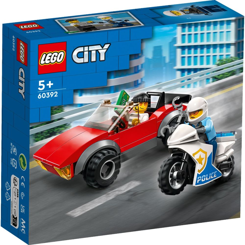 LEGO® City - Преследване с полицейски мотоциклет (60392)