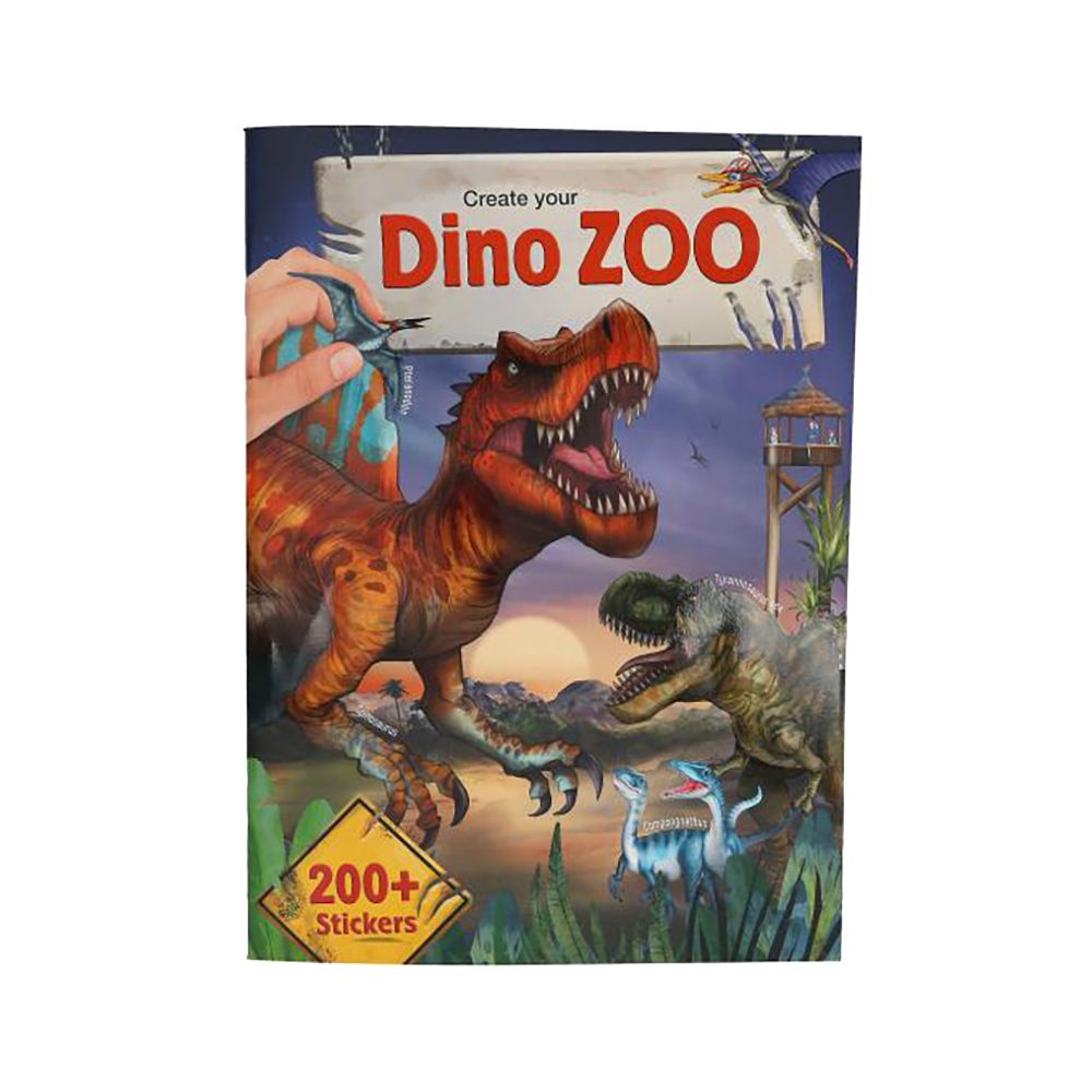 Книжка със стикери, Depesche, Creeaza-ti propriul Dino Zoo