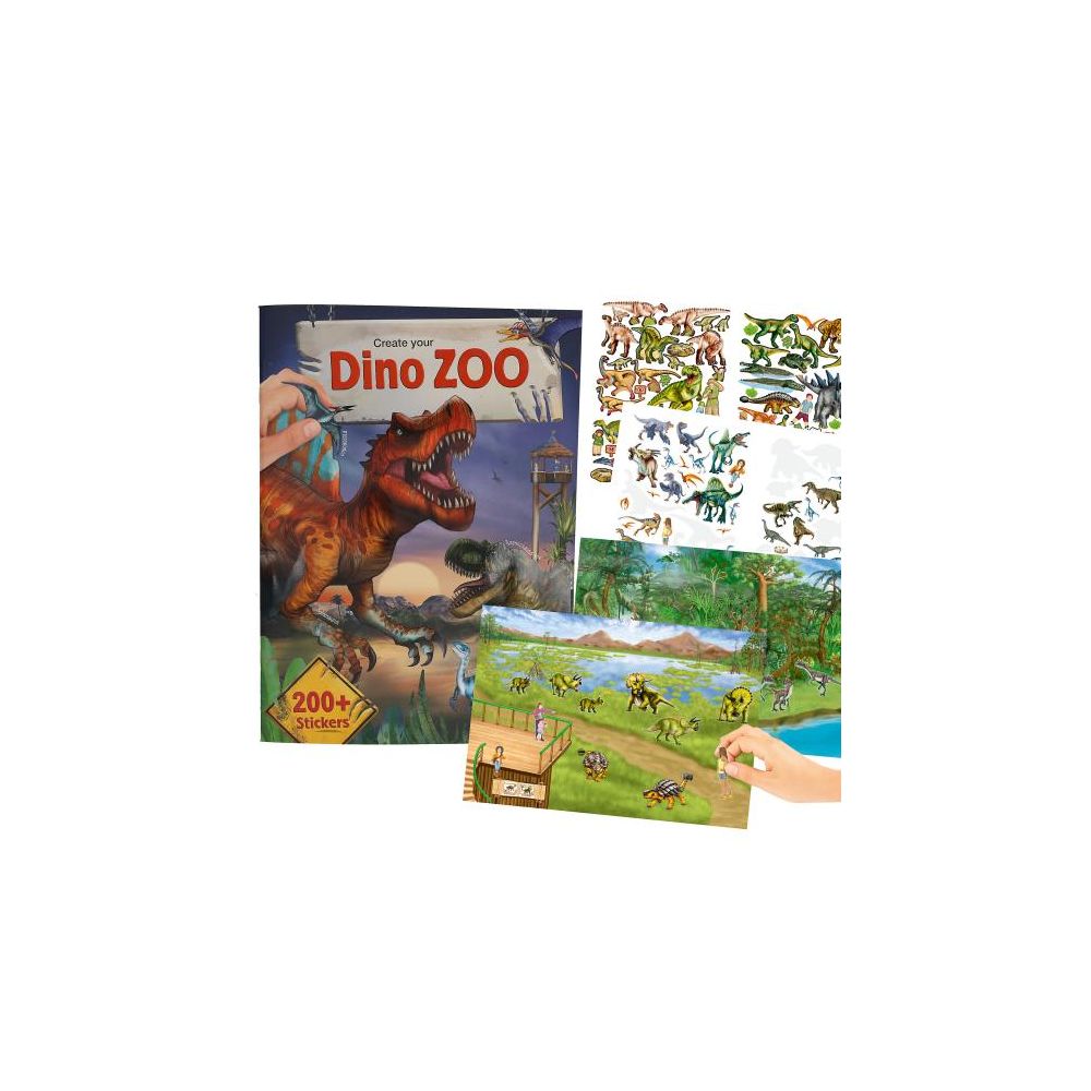 Книжка със стикери, Depesche, Creeaza-ti propriul Dino Zoo