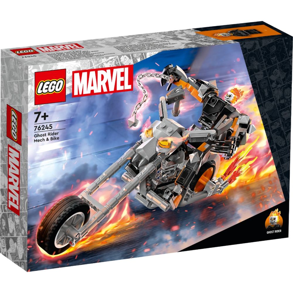 LEGO® Marvel - Робот и мотоциклет на Призрачния ездач (76245)