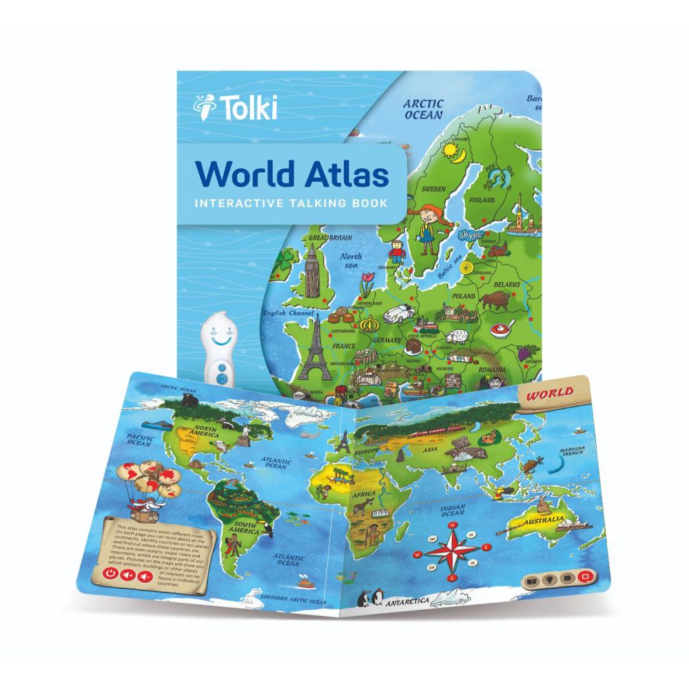 Интерактивна книжка, Raspundel Istetel, World Atlas (Английски Език)