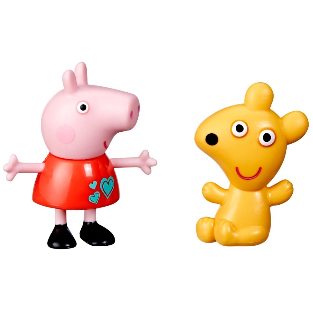 Комплект 2 фигурки Peppa Pig и Teddy Bear, 7 см, F8116