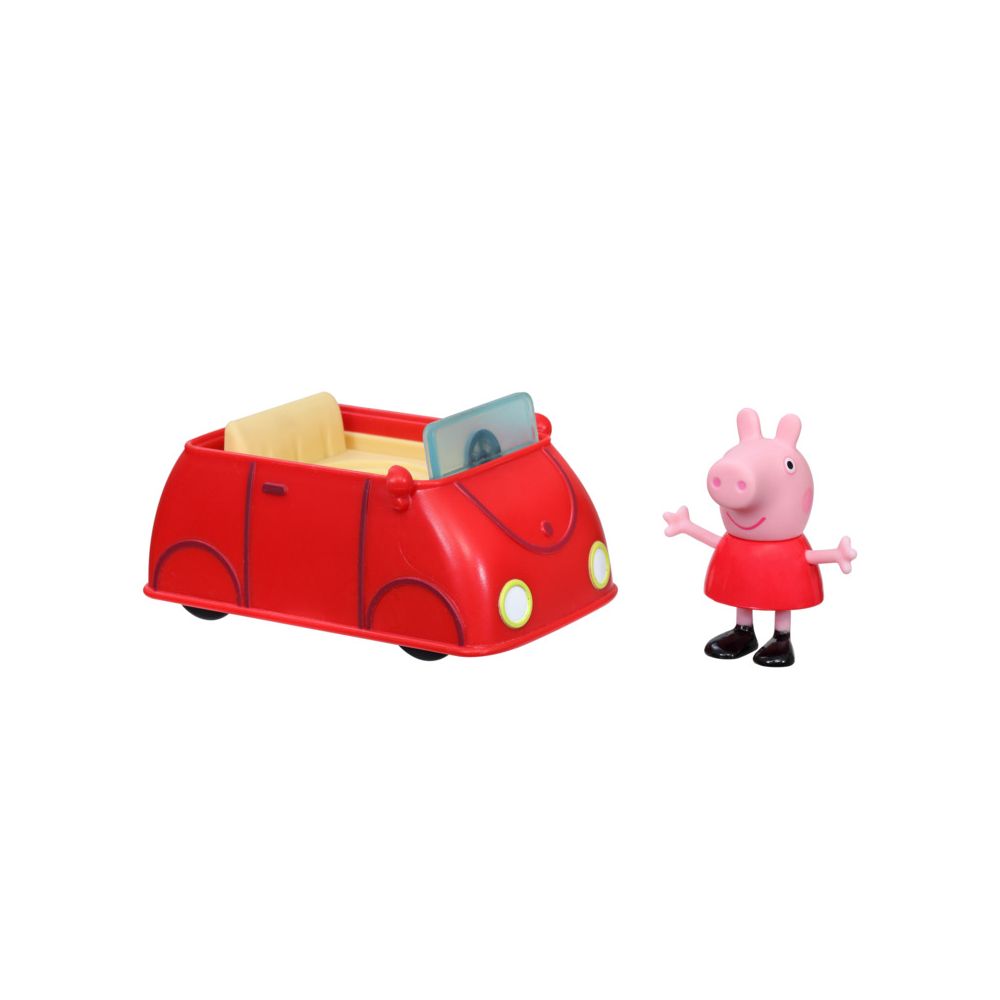 Комплект фигурка и количка, Peppa Pig, Little Red Car, F2212