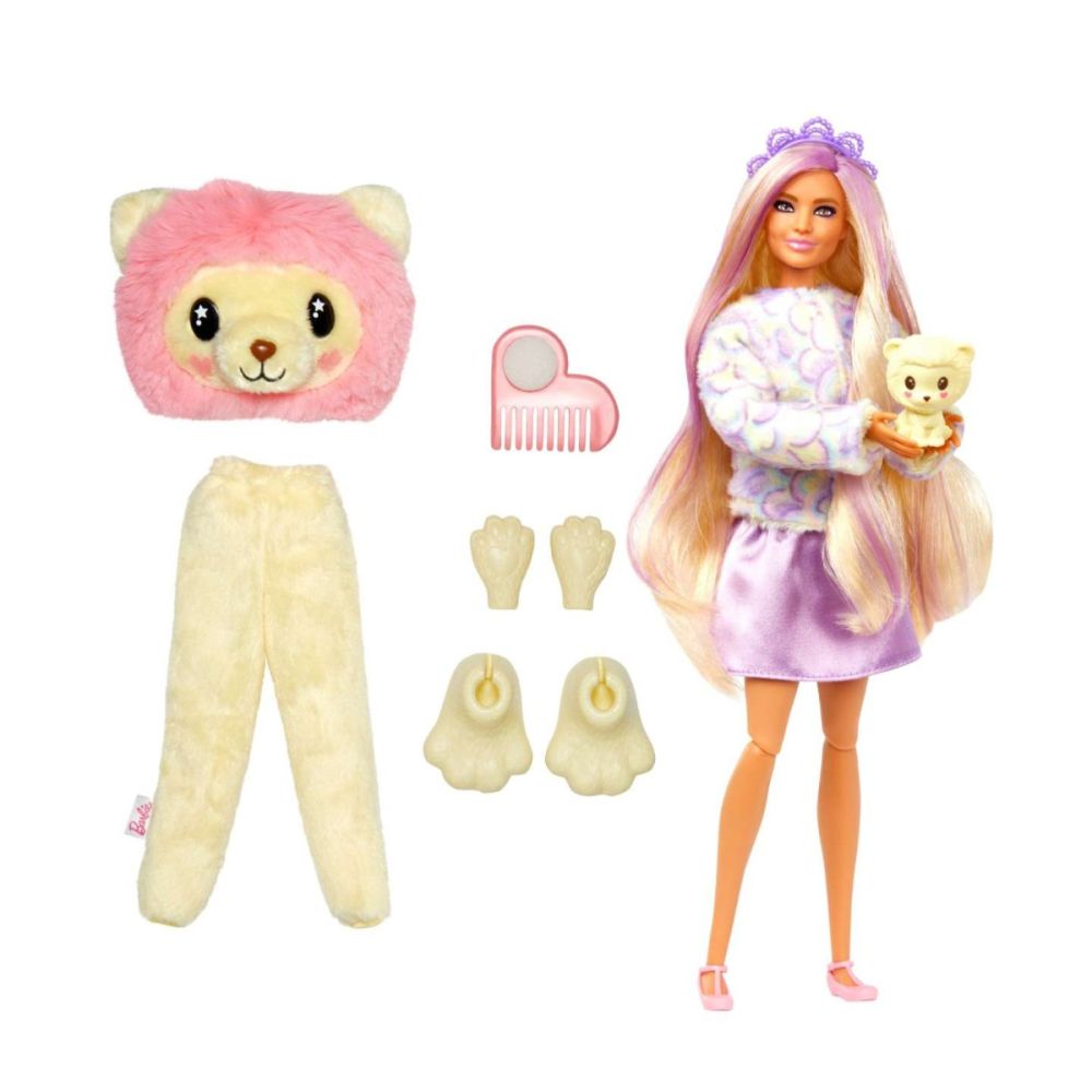 Кукла изненада Barbie, Кутия Reveal Lion, 10 изненади, HKR06